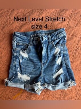American Eagle Outfitters Denim Shorts - Blue Next Level Stretch